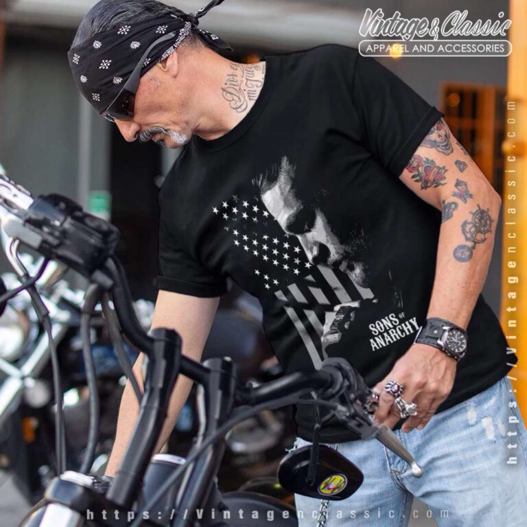 Sons of Anarchy Jax Flag T Shirt Sons of Anarchy Jax Flag T Shirt