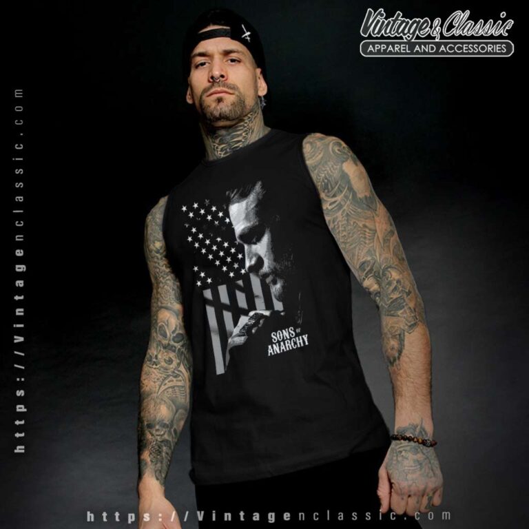 Sons of Anarchy Jax Flag Tank Top Sons of Anarchy Jax Flag Tank Top