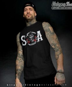 Sons of Anarchy SAMCRO Roses Tank Top