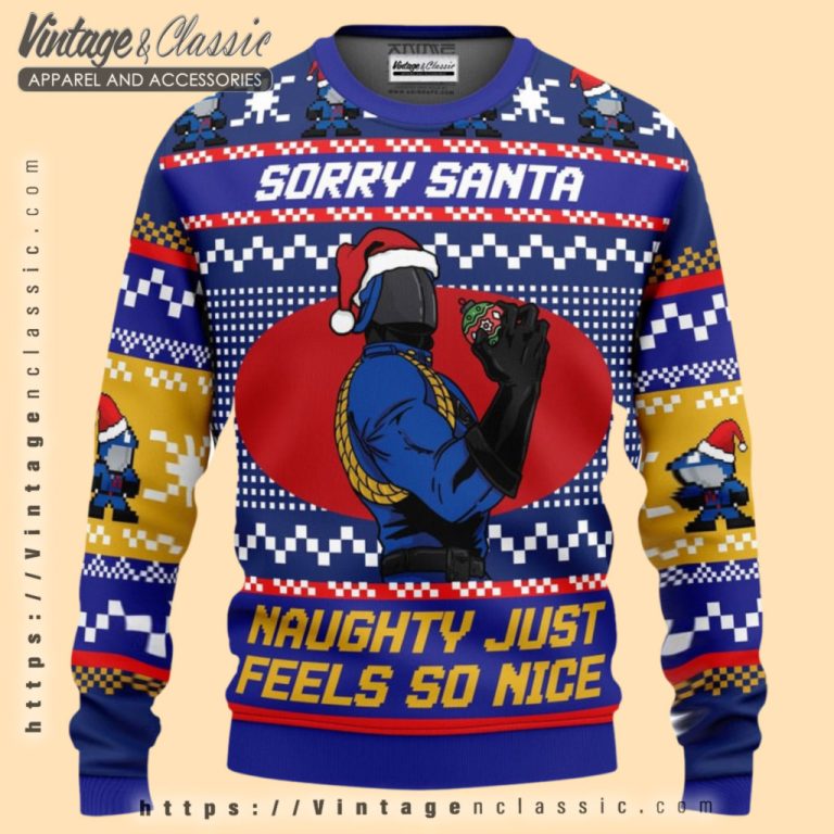 Sorry Santa Cobra Ugly Christmas Sweater Ugly Christmas Sweater Sorry Santa Cobra Ugly Christmas Sweater Ugly Christmas Sweater