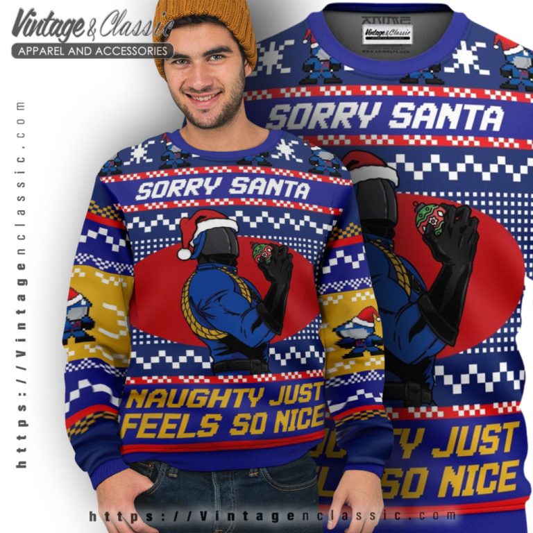 Sorry Santa Cobra Ugly Christmas Sweater Ugly Sweater Sorry Santa Cobra Ugly Christmas Sweater Ugly Sweater