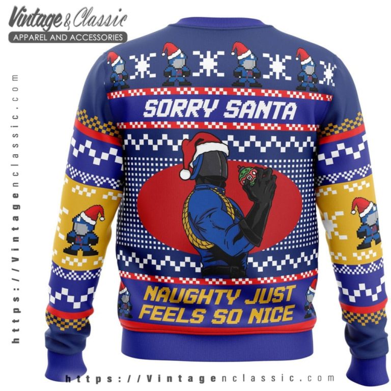 Sorry Santa Cobra Ugly Christmas Sweater back Ugly Sweater Sorry Santa Cobra Ugly Christmas Sweater back Ugly Sweater