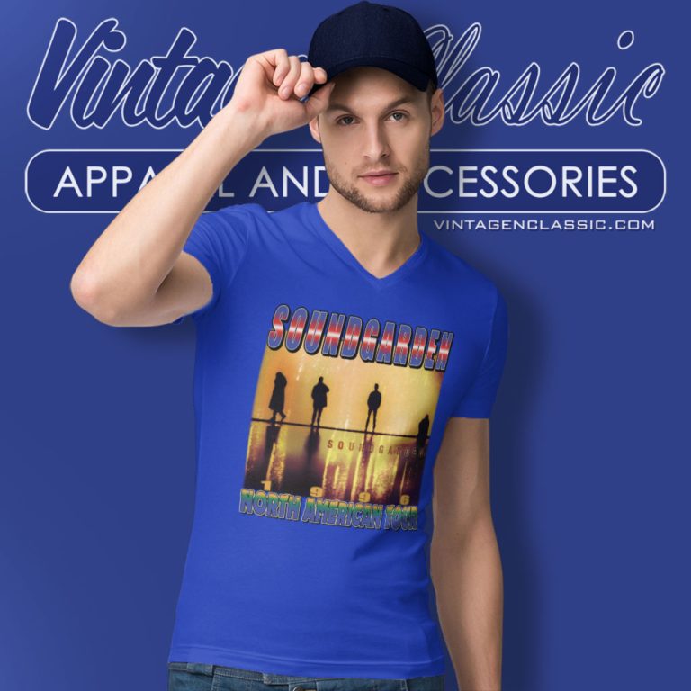 Soundgarden American Tour V Neck TShirt Soundgarden American Tour V Neck TShirt
