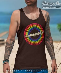 Soundgarden Rainbow Tank Top Racerback
