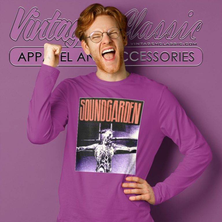 Soundgarden Shirt Jesus Christ Pose Long Sleeve Tee Soundgarden Shirt Jesus Christ Pose Long Sleeve Tee