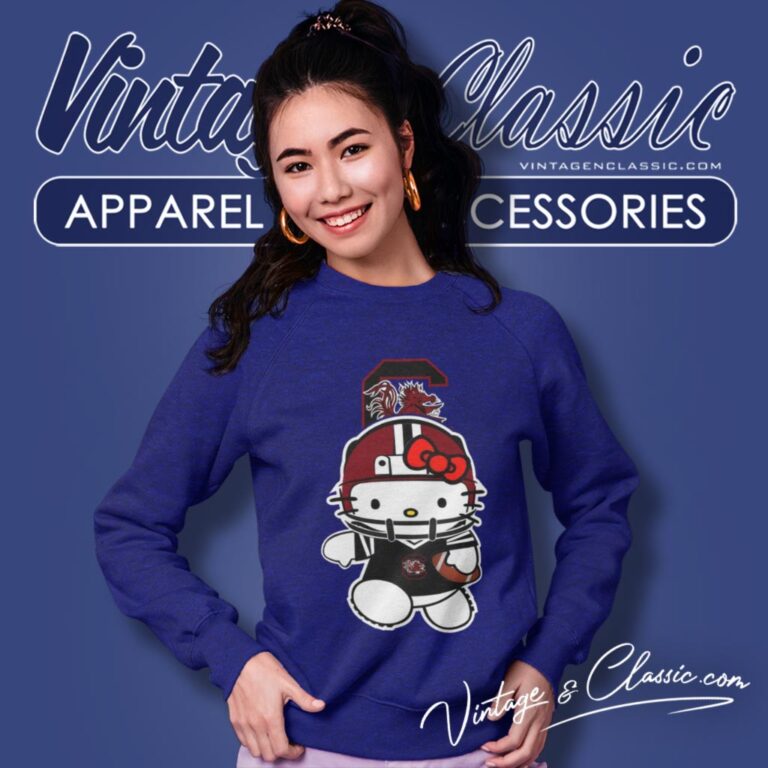 South Carolina Gamecocks Hello Kitty Sweatshirt South Carolina Gamecocks Hello Kitty Sweatshirt