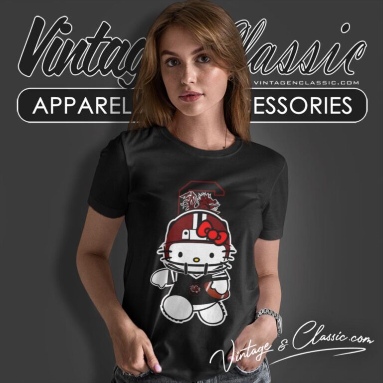 South Carolina Gamecocks Hello Kitty Women T Shirt South Carolina Gamecocks Hello Kitty Women T Shirt