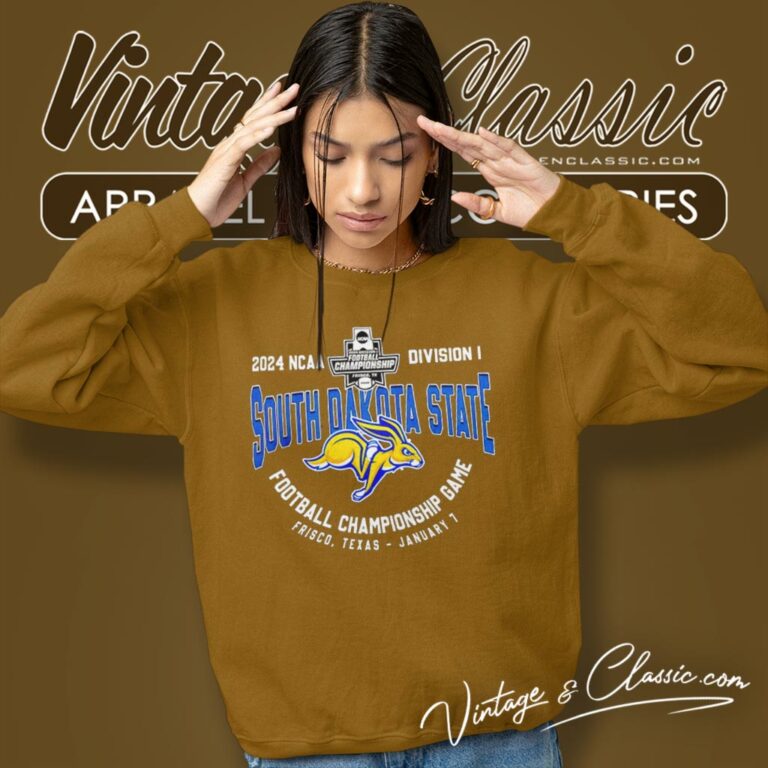 South Dakota State Jackrabbits Fcs Football Championship Game 2024 Frisco Texas Jan 7 Sweatshirt South Dakota State Jackrabbits Fcs Football Championship Game 2024 Frisco Texas Jan 7 Sweatshirt
