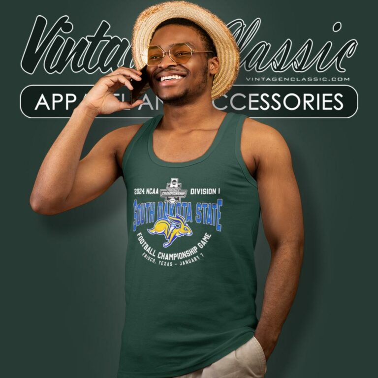 South Dakota State Jackrabbits Fcs Football Championship Game 2024 Frisco Texas Jan 7 Tank Top Racerback South Dakota State Jackrabbits Fcs Football Championship Game 2024 Frisco Texas Jan 7 Tank Top Racerback