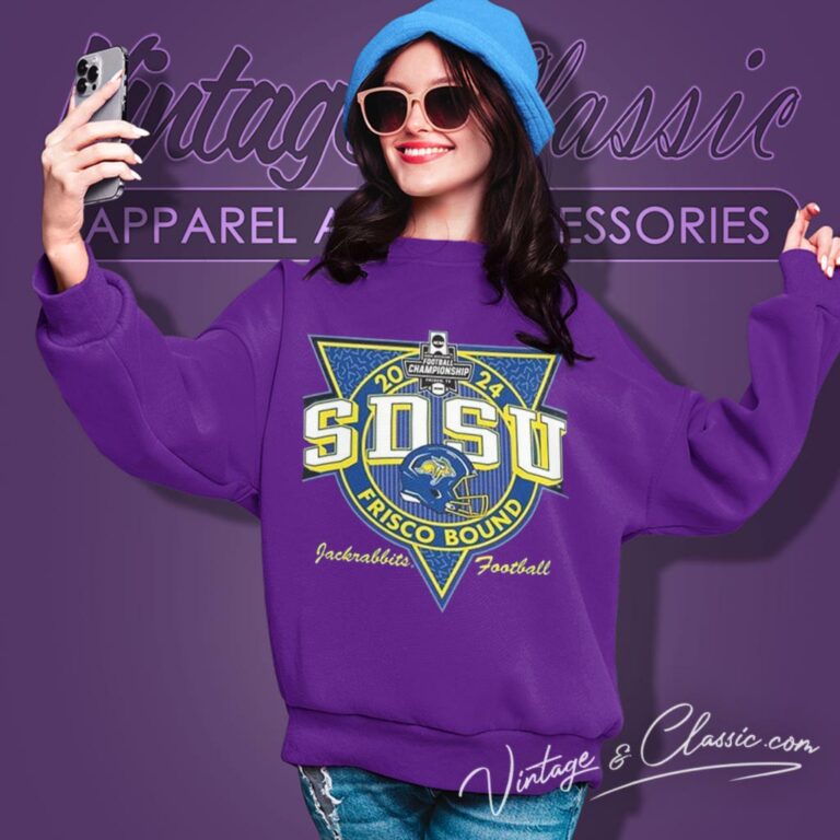 South Dakota State Jackrabbits Football Highstep Frisco Bound Fcs Championship 2024 Sweatshirt South Dakota State Jackrabbits Football Highstep Frisco Bound Fcs Championship 2024 Sweatshirt