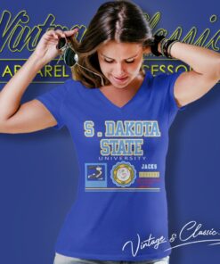 South Dakota State University Jackrabbit V Neck TShirt