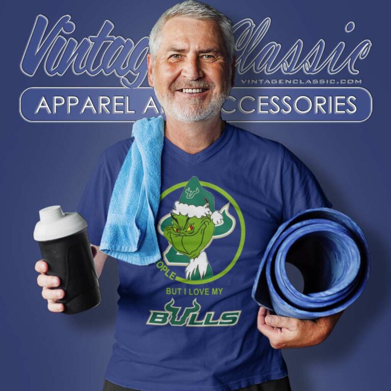 South Florida Bulls Ncaa Christmas Grinch Shirt I Hate People But I Love My South Florida V Neck TShirt South Florida Bulls Ncaa Christmas Grinch Shirt I Hate People But I Love My South Florida V Neck TShirt