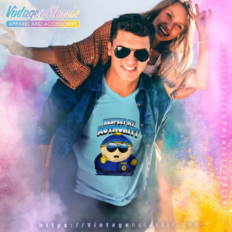 South Park Cartman Cop V Neck TShirt South Park Cartman Cop V Neck TShirt