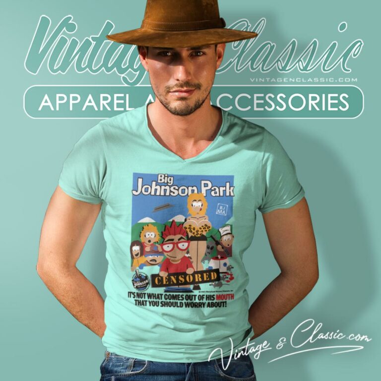 South Park Parody Big Johnson Park V Neck TShirt 1 South Park Parody Big Johnson Park V Neck TShirt 1