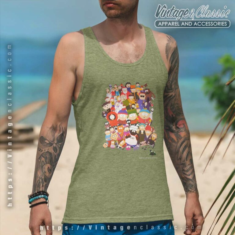 South Park Shirt All Character Tank Top Racerback South Park Shirt All Character Tank Top Racerback