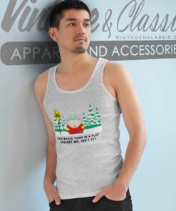 South Park Shirt Cartman Plot Against Me Tank Top Racerback
