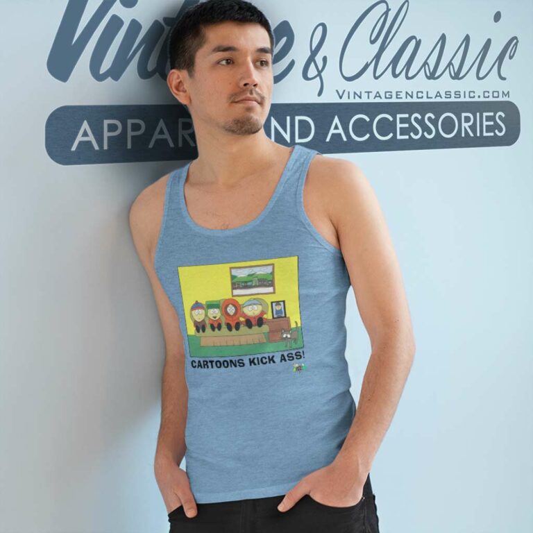 South Park Shirt Cartoons Kick Ass Tank Top Racerback South Park Shirt Cartoons Kick Ass Tank Top Racerback
