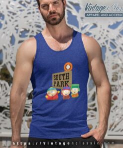 South Park Shirt Gang With Sign Tank Top Racerback