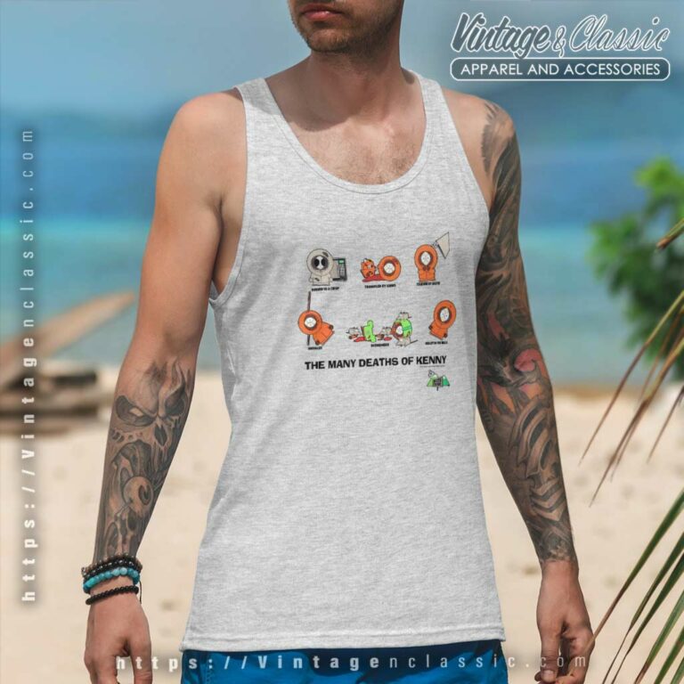 South Park Shirt The Many Deaths Of Kenny Tank Top Racerback South Park Shirt The Many Deaths Of Kenny Tank Top Racerback