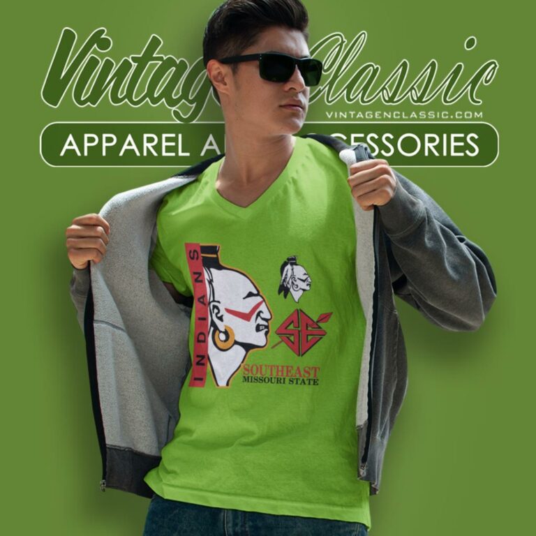 Southeast Missouri State University Indians V Neck TShirt Southeast Missouri State University Indians V Neck TShirt