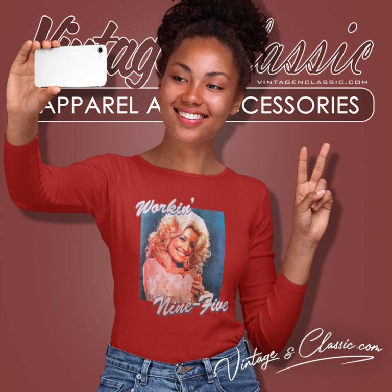 Southern Dolly Parton Nine To Five Long Sleeve Tee Southern Dolly Parton Nine To Five Long Sleeve Tee