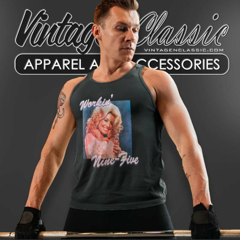 Southern Dolly Parton Nine To Five Tank Top Racerback Southern Dolly Parton Nine To Five Tank Top Racerback