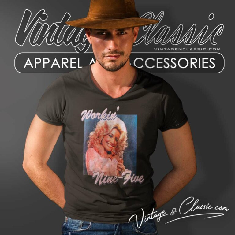 Southern Dolly Parton Nine To Five V Neck TShirt Southern Dolly Parton Nine To Five V Neck TShirt