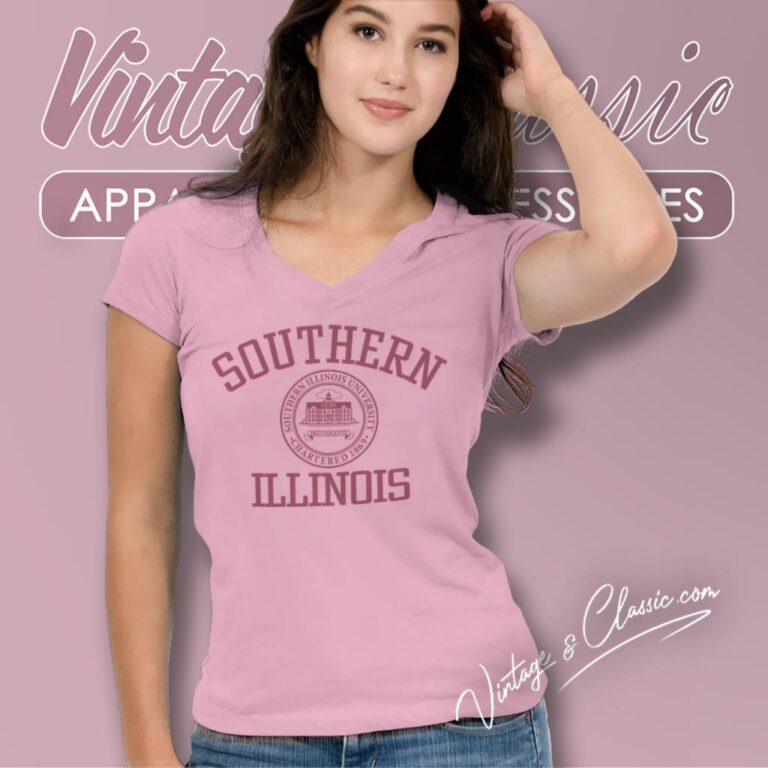 Southern Illinois University V Neck TShirt Southern Illinois University V Neck TShirt