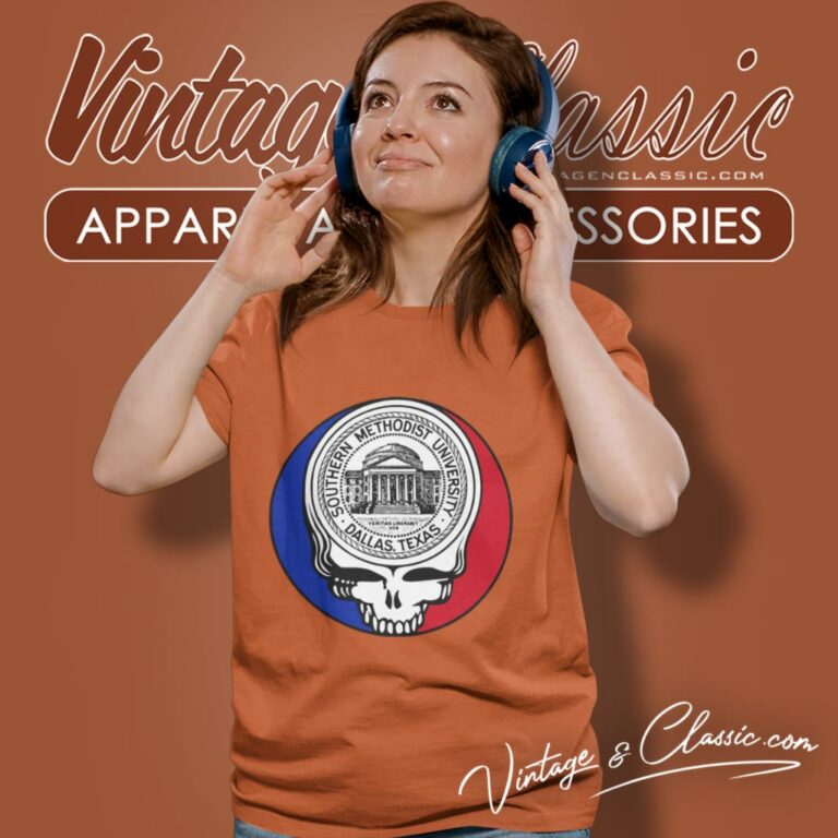 Southern Methodist University Grateful Dead Steal Your Face Women T Shirt Southern Methodist University Grateful Dead Steal Your Face Women T Shirt