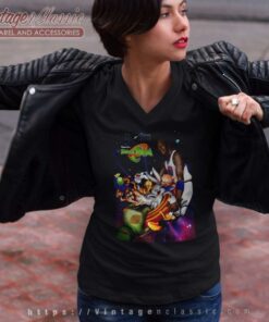 Space Jam Looney Tunes Michael Jordan V Neck TShirt