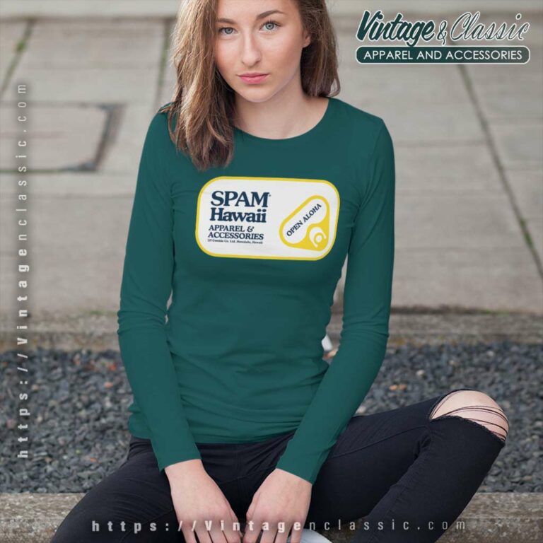 Spam Maui Shirt Spam Brand Hawaii Open Aloha Long Sleeve Tee Spam Maui Shirt Spam Brand Hawaii Open Aloha Long Sleeve Tee