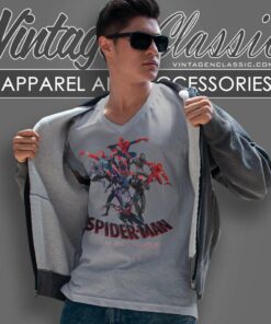 Spider Man Across The Spider Verse 2023 V Neck TShirt