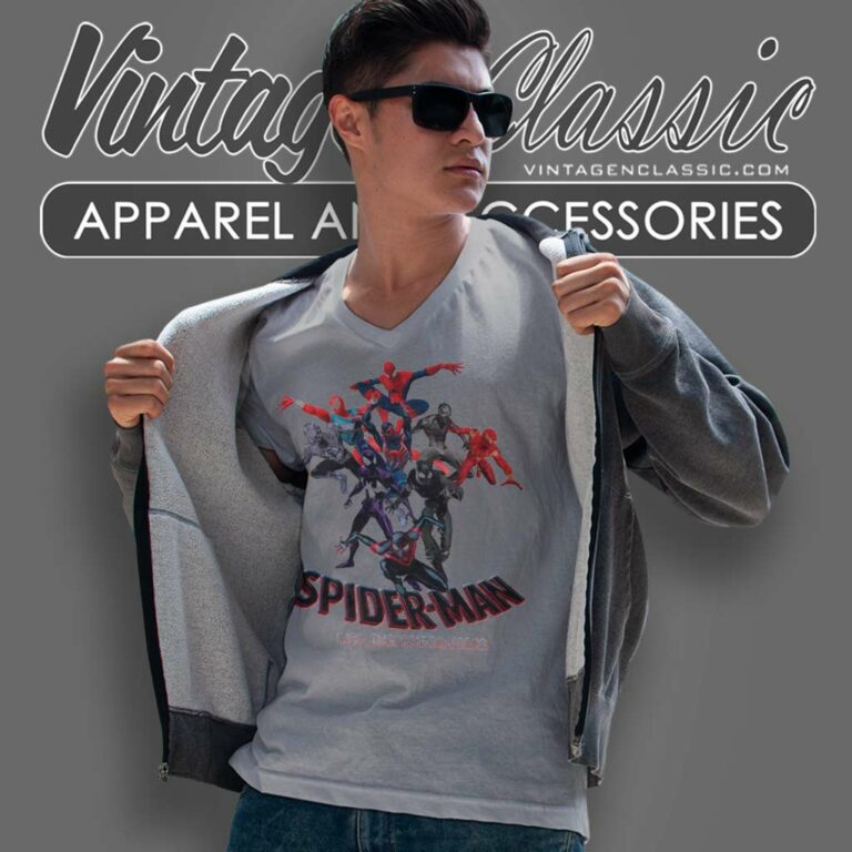 Spider Man Across The Spider Verse 2023 V Neck TShirt Spider Man Across The Spider Verse 2023 V Neck TShirt