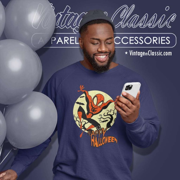 Spider Man Happy Halloween Shirt Sweatshirt Spider Man Happy Halloween Shirt Sweatshirt