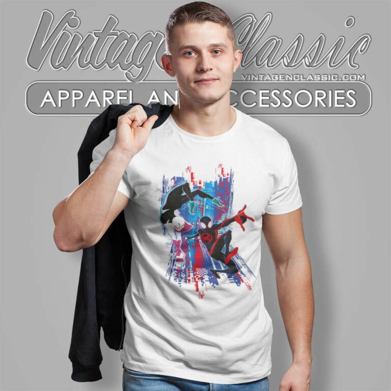 Spider Man Shirt Across The Spider Verse Miles And Gwen T Shirt Spider Man Shirt Across The Spider Verse Miles And Gwen T Shirt