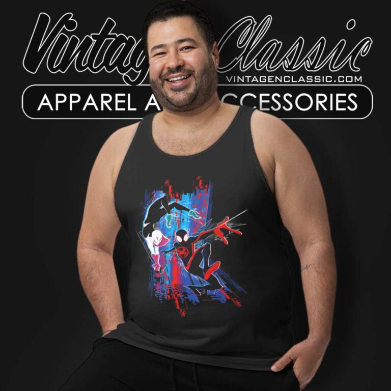 Spider Man Shirt Across The Spider Verse Miles And Gwen Tank Top Racerback Spider Man Shirt Across The Spider Verse Miles And Gwen Tank Top Racerback