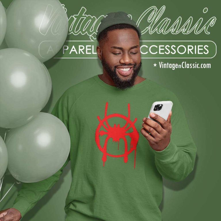 Spider Man Shirt Miles Morales Spray Paint Sweatshirt Spider Man Shirt Miles Morales Spray Paint Sweatshirt