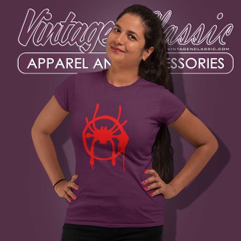 Spider Man Shirt Miles Morales Spray Paint Women TShirt Spider Man Shirt Miles Morales Spray Paint Women TShirt