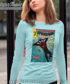 Spider Man Spiderverse Collectors Comic Shirt 6 Spider Man Spiderverse Collectors Comic Long Sleeve Tee