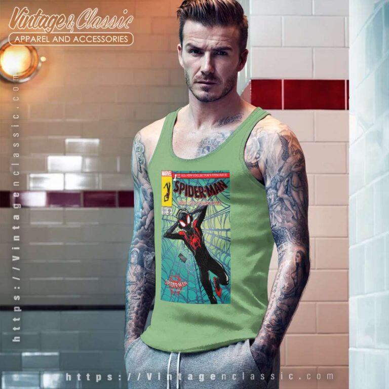 Spider Man Spiderverse Collectors Comic Tank Top Racerback Spider Man Spiderverse Collectors Comic Tank Top Racerback