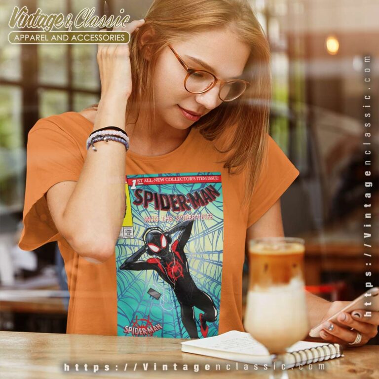 Spider Man Spiderverse Collectors Comic Women TShirt Spider Man Spiderverse Collectors Comic Women TShirt
