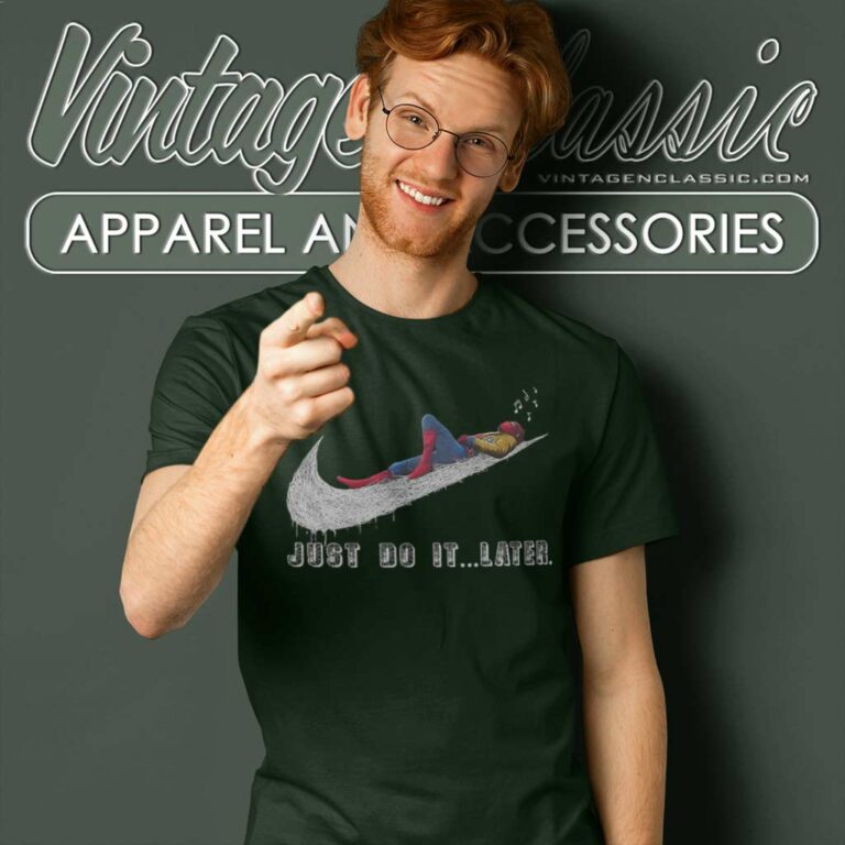 Spider man Just Do It Later T Shirt Spider man Just Do It Later T Shirt