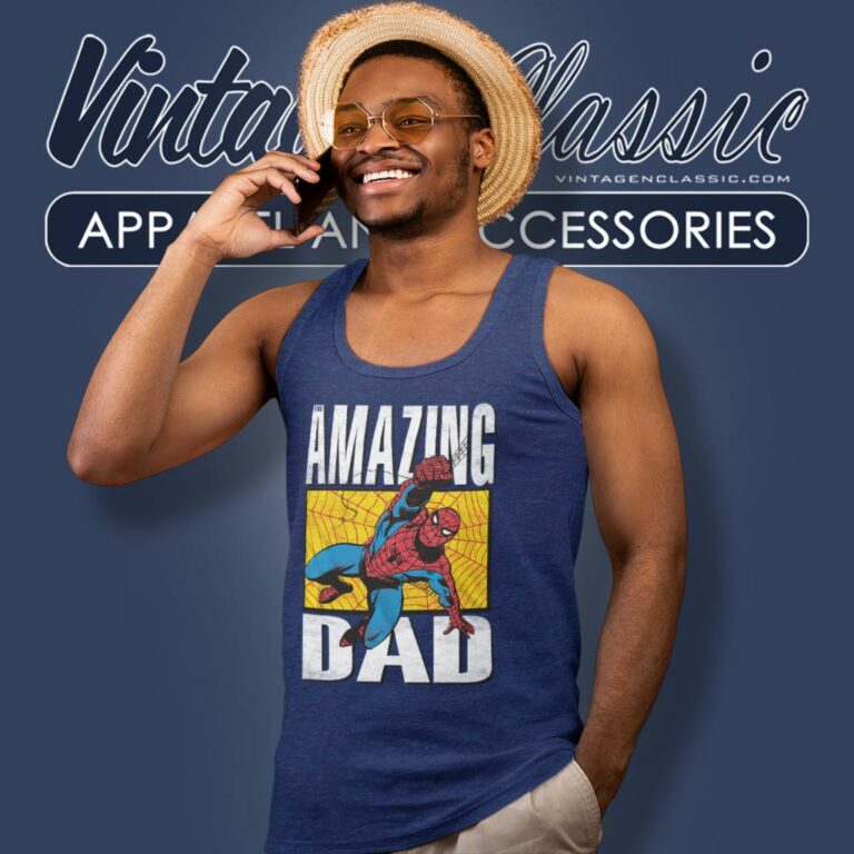 Spiderman Amazing Dad Tank Top Racerback Spiderman Amazing Dad Tank Top Racerback