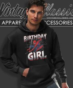 Spiderman Birthday Girl Hoodie