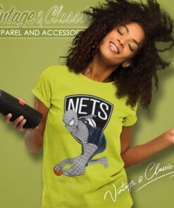 Spiderman Brooklyn Nets Women T Shirt