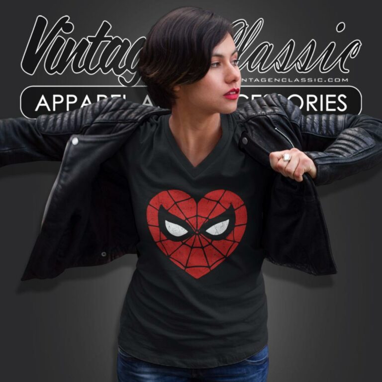 Spiderman Face Mask V Neck TShirt Spiderman Face Mask V Neck TShirt