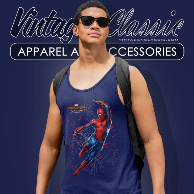 Spiderman Far From Home Tank Top Racerback Spiderman Far From Home Tank Top Racerback