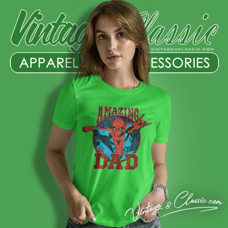 Spiderman Fathers Dad Women T Shirt Spiderman Fathers Dad Women T Shirt