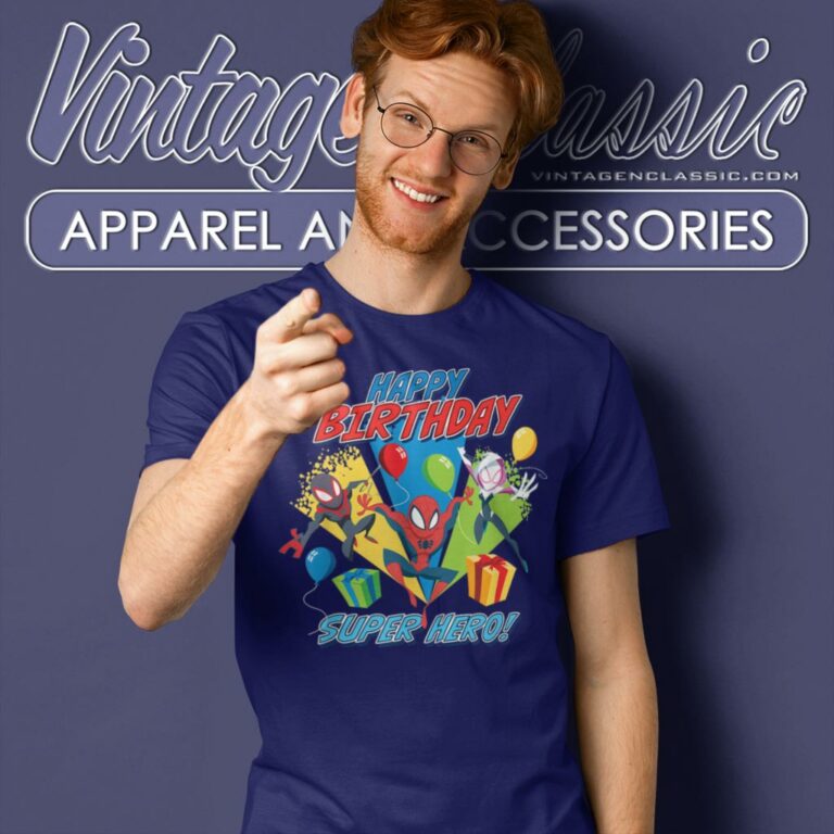 Spiderman Happy Birthday T Shirt Spiderman Happy Birthday T Shirt