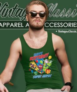 Spiderman Happy Birthday Tank Top Racerback
